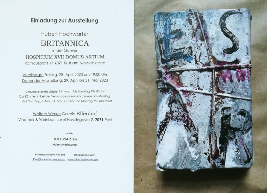 Einladung zur Ausstellung "Britannica"